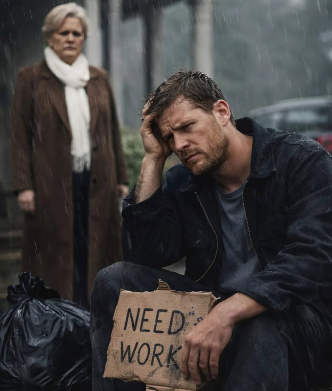 Мой муж выгнал меня на улицу и запер дверь, а я стояла под проливным дождём — босая, с беременным животом. Но когда приехала моя богатая бабушка, она обняла меня и тихо сказала: «Я сделаю так, чтобы твой муж пожалел обо всём»