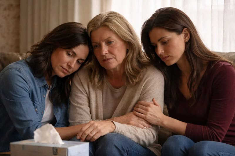 Отец бросил нас с сёстрами, когда мне было двенадцать, ушёл к другой женщине с ребёнком и прожил с ними всю жизнь: а когда состарился, приёмная дочь выставила его за дверь, и однажды он появился у нас на пороге