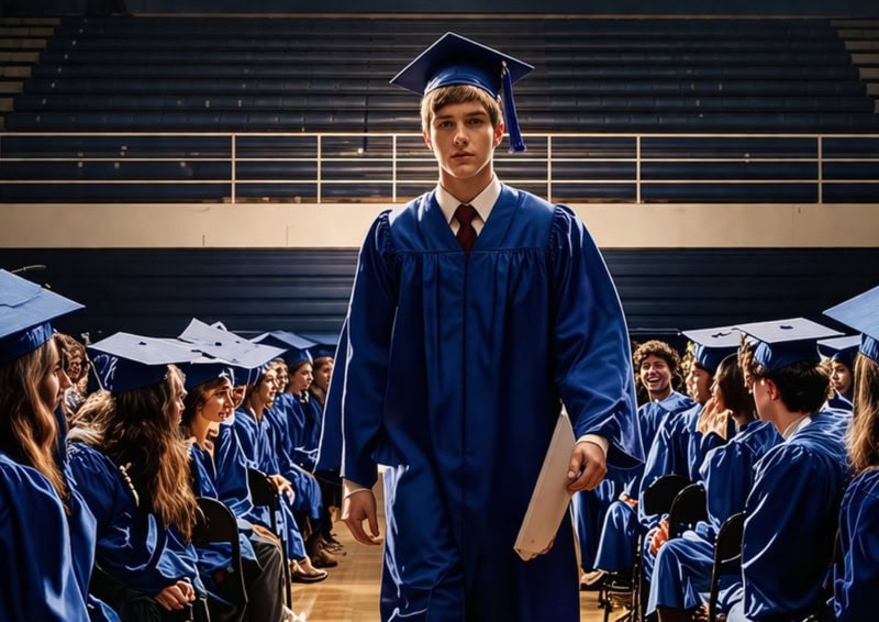 Школьники смеялись над мальчиком в изношенных сапогах, когда он вышел выступать на выпускном, но уже через несколько минут весь зал был в полном шоке от его слов