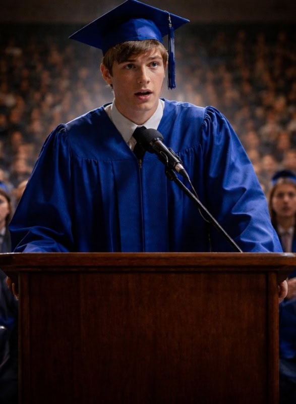 Школьники смеялись над мальчиком в изношенных сапогах, когда он вышел выступать на выпускном, но уже через несколько минут весь зал был в полном шоке от его слов