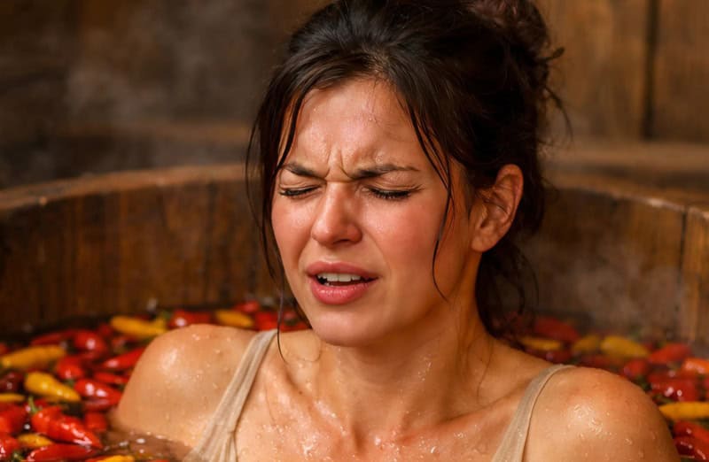 Я вышла замуж за любимого человека из богатой семьи, но после первой брачной ночи меня заставили принять ванну с красным жгучим перцем: это продолжалось почти месяц, и однажды я решила узнать причину странного ритуала — и была в полном ужасе