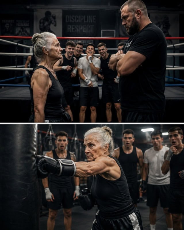 80-летняя женщина пришла на занятия по боксу к лучшему тренеру во всём городе, однако над ней начали смеяться и пытались выгнать с ринга: Но то, что старушка сделала спустя несколько минут, повергло в шок не только тренера, но и всех спортсменов в зале...
