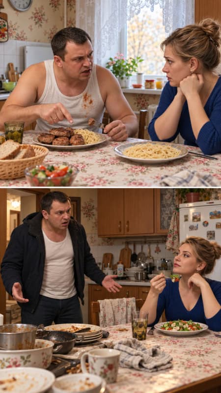 «Ты не заслуживаешь мяса, потому что в этом доме ничего не зарабатываешь!» — заявил муж за ужином и нагло переложил все котлеты в свою тарелку, оставив мне одни макароны